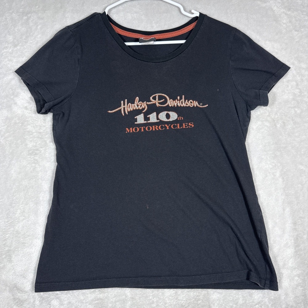 Harley-Davidson - 110 year celebration! - Woman's XL - Bowling Green KY Black